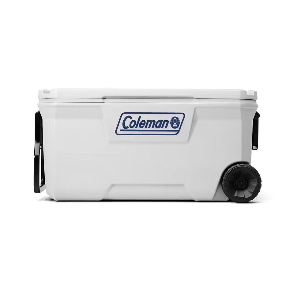 Coleman 100qt Whld cooler white 316 series 5863