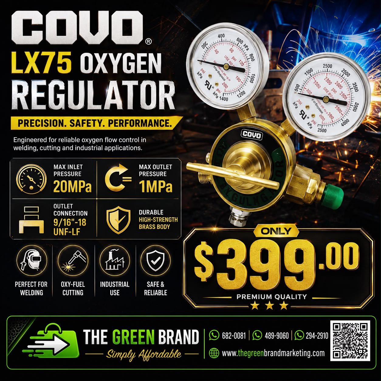 Covo LX75 Oxygen Regulator