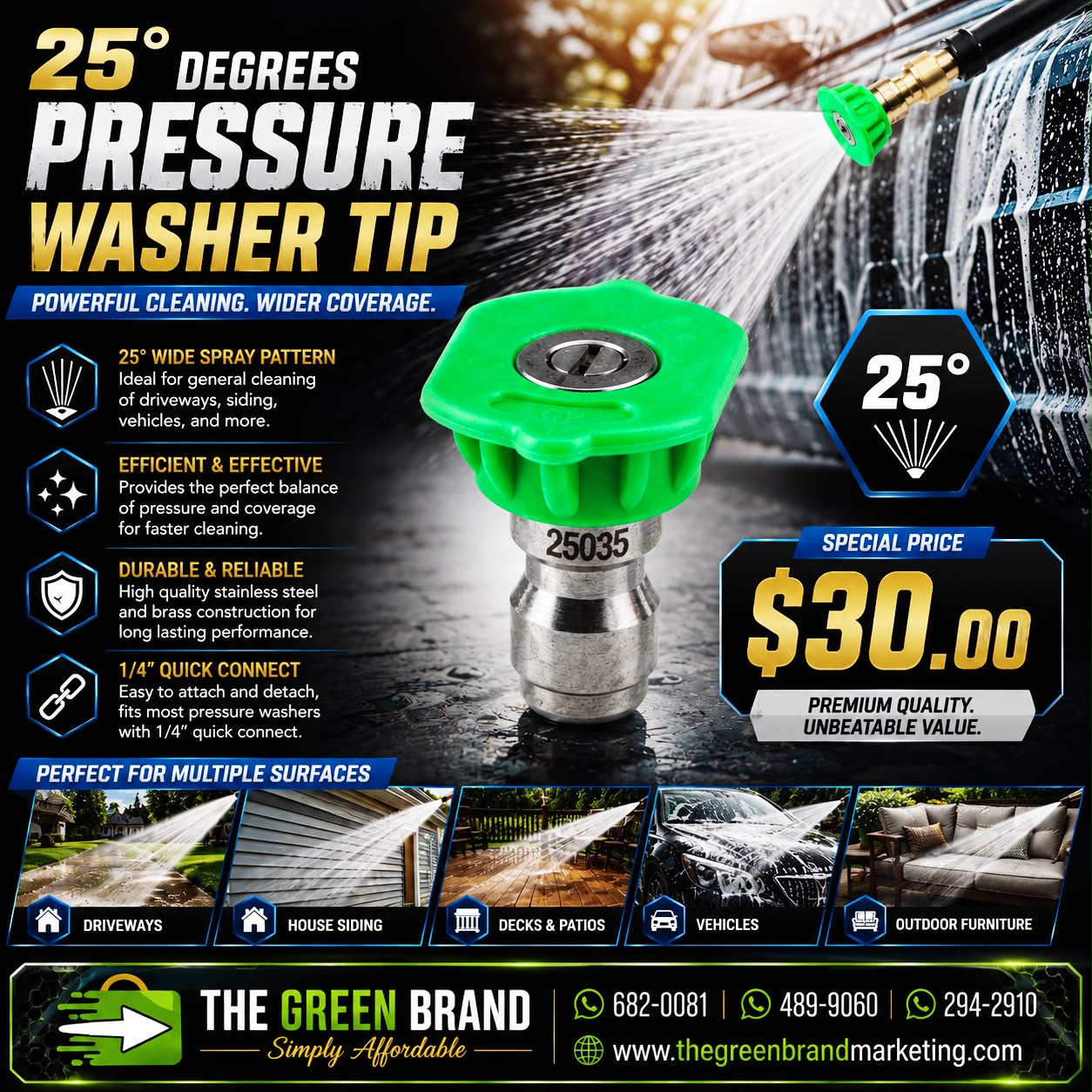 25 Degree Pressure Washer tip