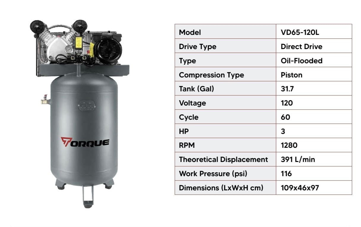 Torque 120L Compressor