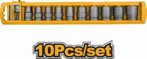 Ingco 10pc shallow impact socket