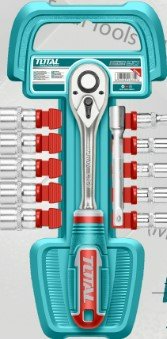 Total 12 Pc 1/4″ Socket Set Industrial