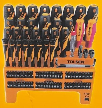 Tolsen 100 Piece screwdriver set