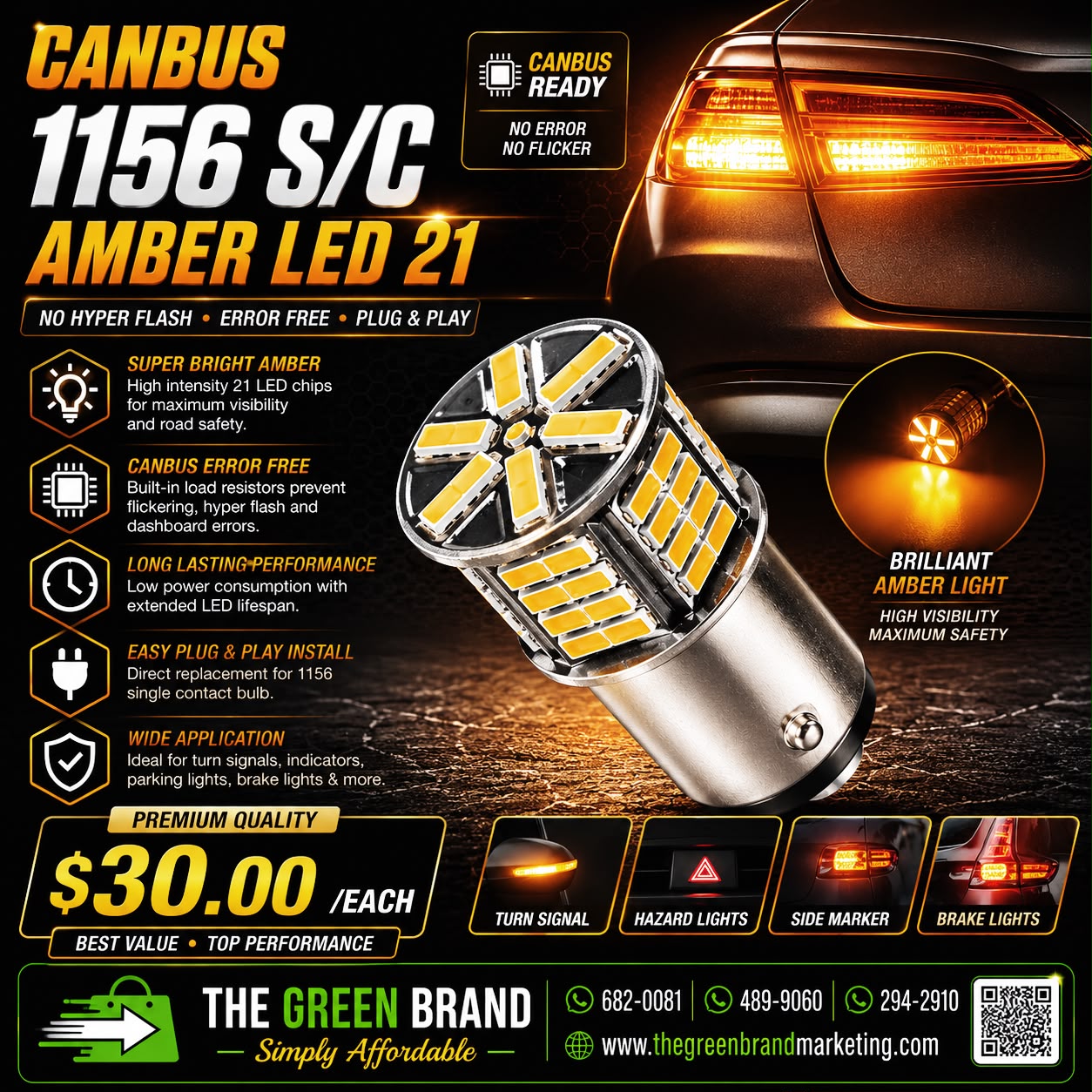 Cabus Amber Bulb