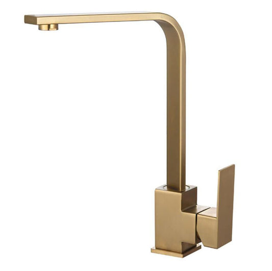 Aqua plus Single handle Kitchen Faucet Gold Finish