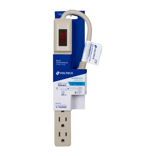 Volteck 6-Outlet Economic Power Strip