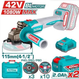 NEW!!! TOTAL 42V Cordless Angle Grinder 4 1/2”