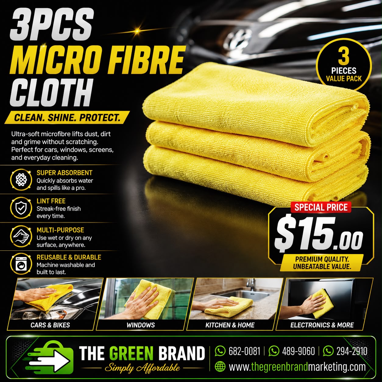 Microfiber cloth 3pc