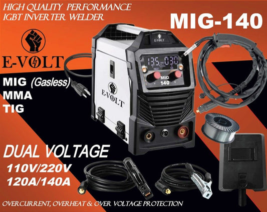 Evolt MIG 140A Welding machineMIG (Gasless)
