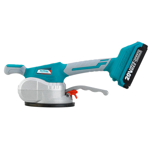 Total cordless tile vibration machine with 2ah battery and charger