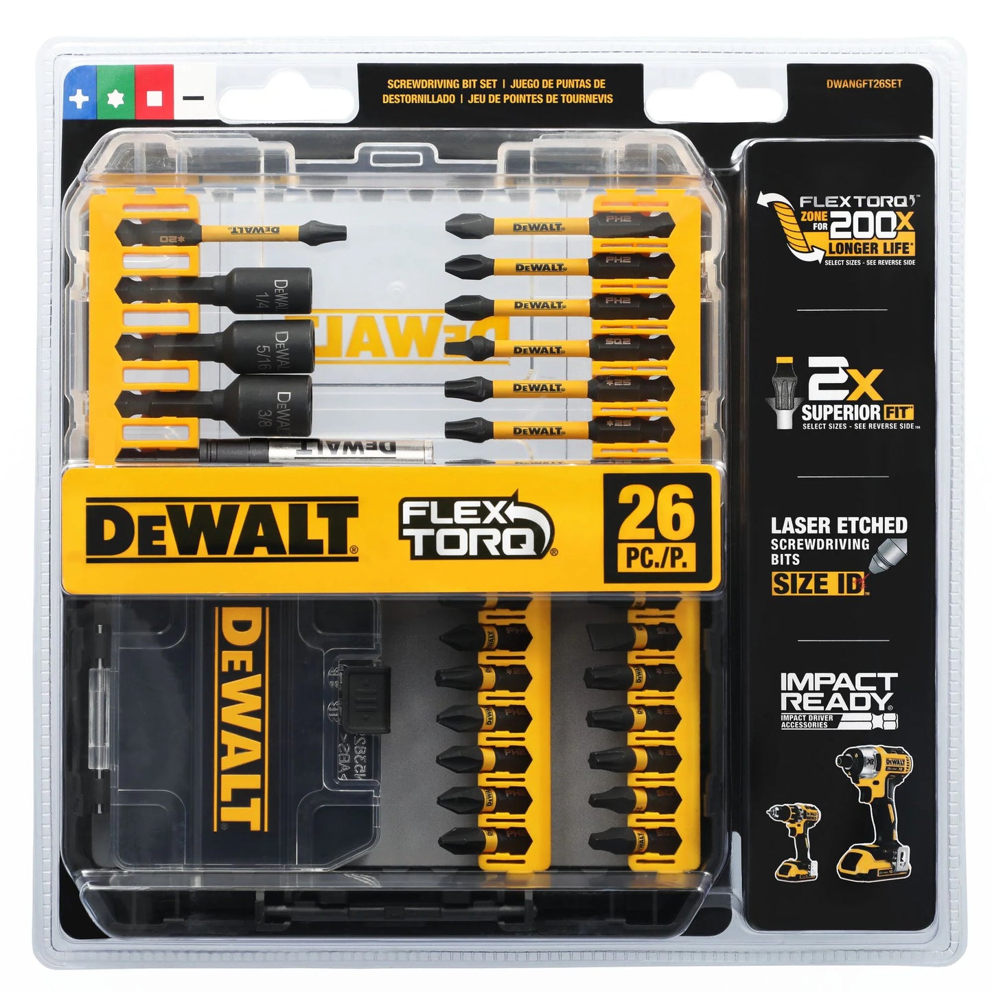 Dewalt 26pcs 1/4" torque