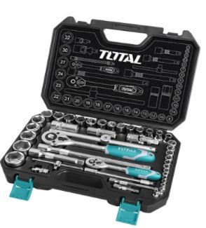 Total 44PCS  1/4"+1/2" Socket set