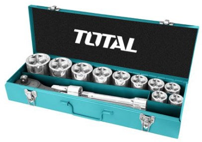 Total 3/4 inch 15 Piece socket set