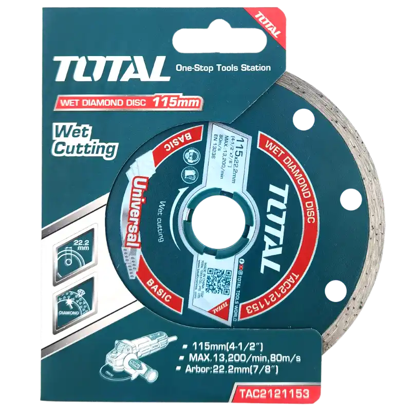 Total 4 1/2” wet  continuous disc