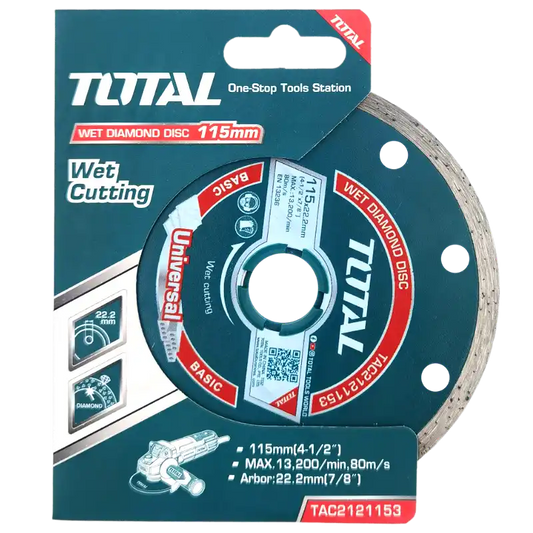 Total 4 1/2” wet  continuous disc