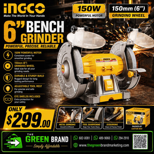 Ingco bench grinder 6"