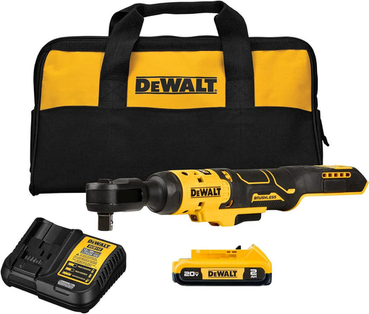 DEWALT ATOMIC 20V MAX* Brushless 1/2 in. Ratchet Kit (DCF512D1)