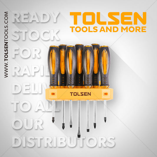 Tolsen 7PCS GO-THROUGH SCREWDRIVER SET