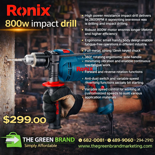 Ronix 800w impact drill