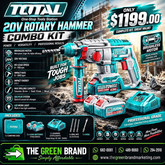 Total 20V Rotary Hammer Combo Kit