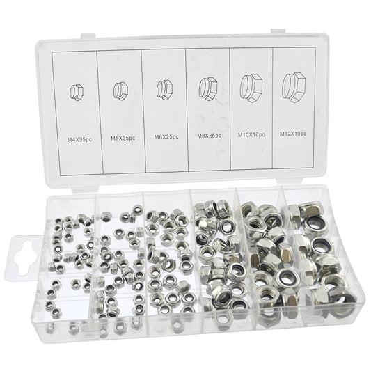 195pcs nylon insert locknut