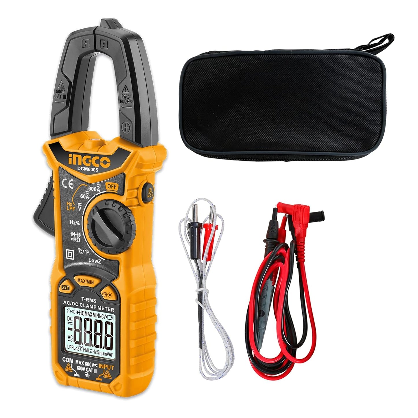 INGCO AC/DC 600A clamp meter