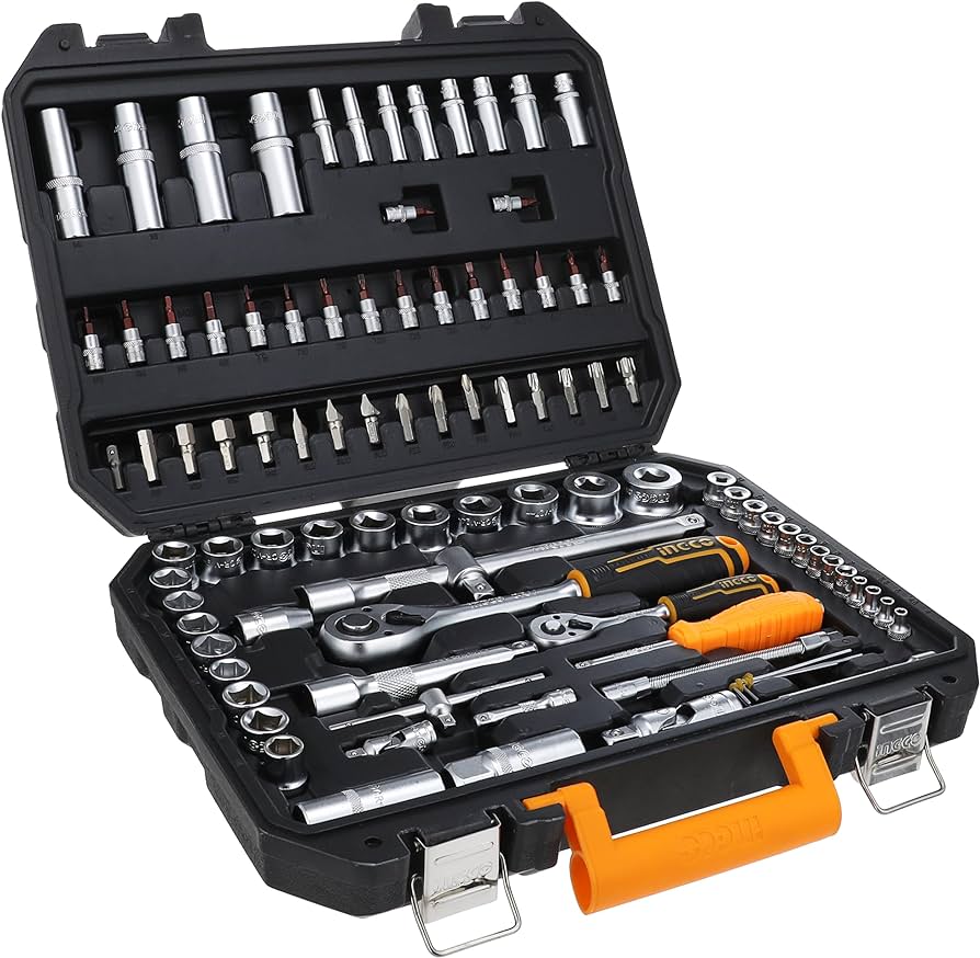 ingco  94pcs 1/4" and 1/2" socket set