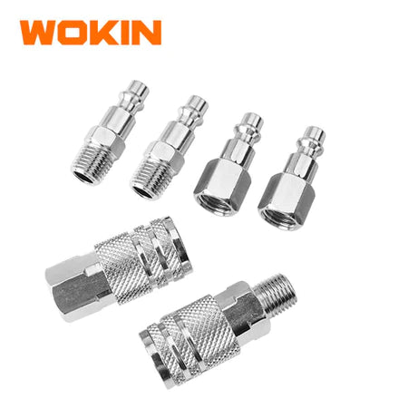 Wokin 6pcs steel coupler connector kit