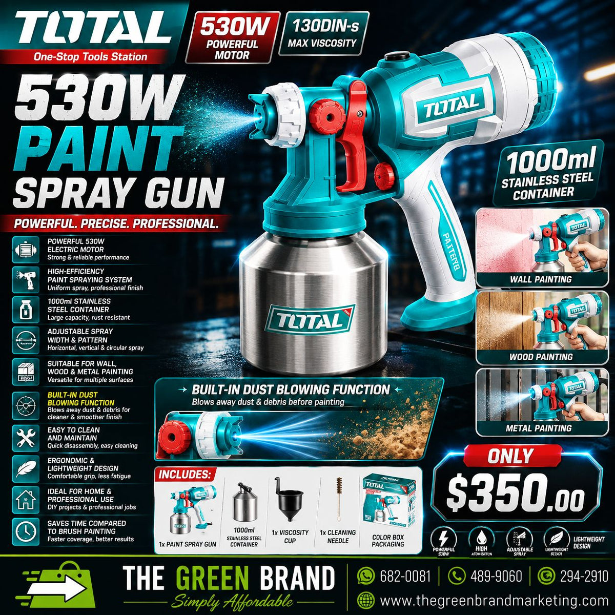 Total 530W Electric Paint sprayer