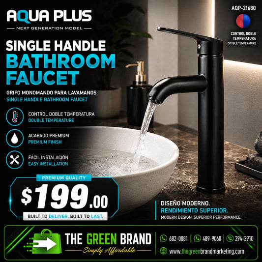 Aqua Plus Single Handle Bathroom Faucet