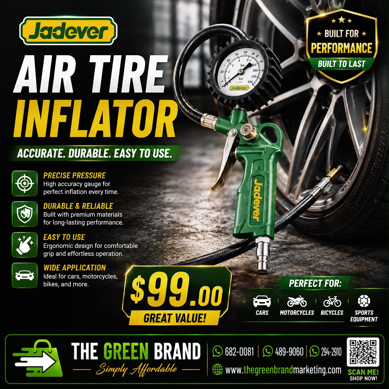JADEVER AIR TIRE INFLATOR