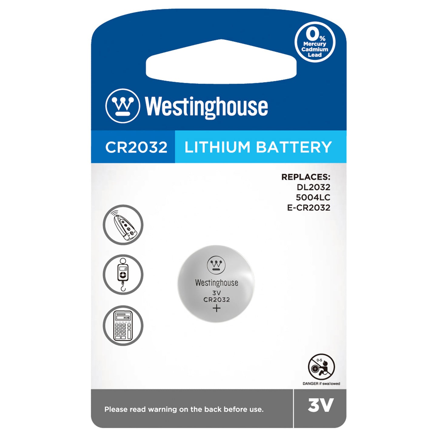 westinghouse cr2032 3v