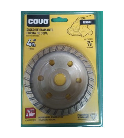 Covo 4 1/2 inch turbo grinding disc