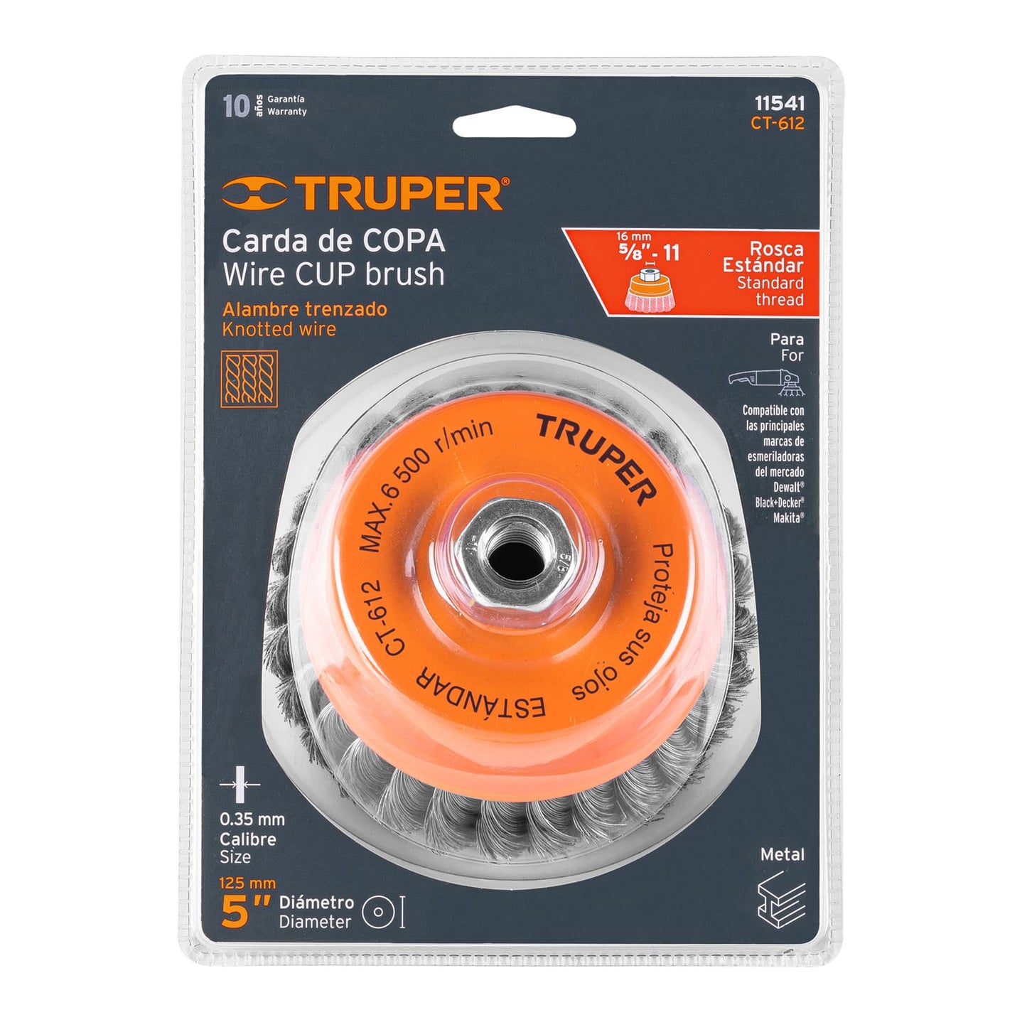 Truper cup brush crimp 5"