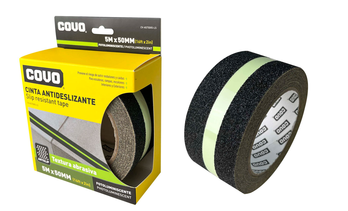 Covo Slip resistant tape with reflector.