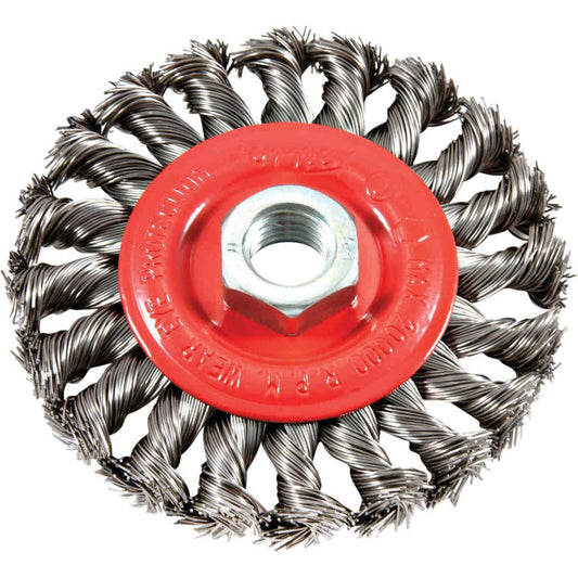 4 inch wire  wheel  twisted