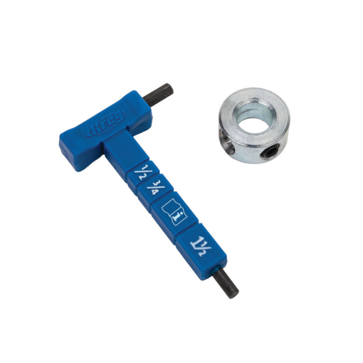 Kreg Easy-Set Stop Collar & Material Thickness Gauge/Hex Wrench Kit KPHA330
