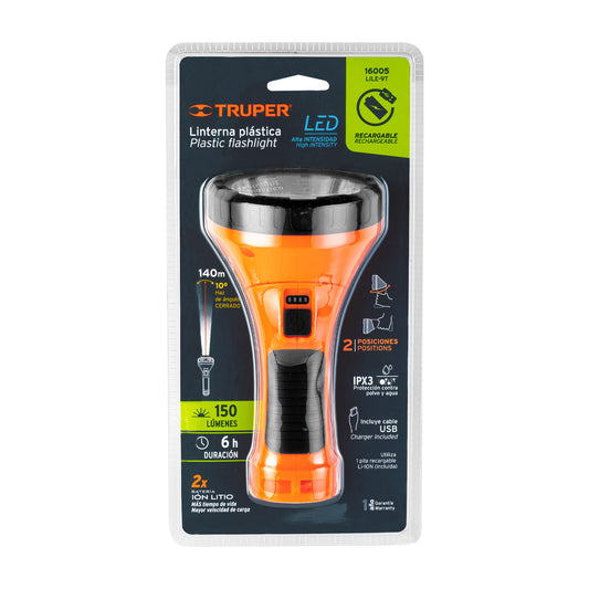 Truper Plastic Flashlight