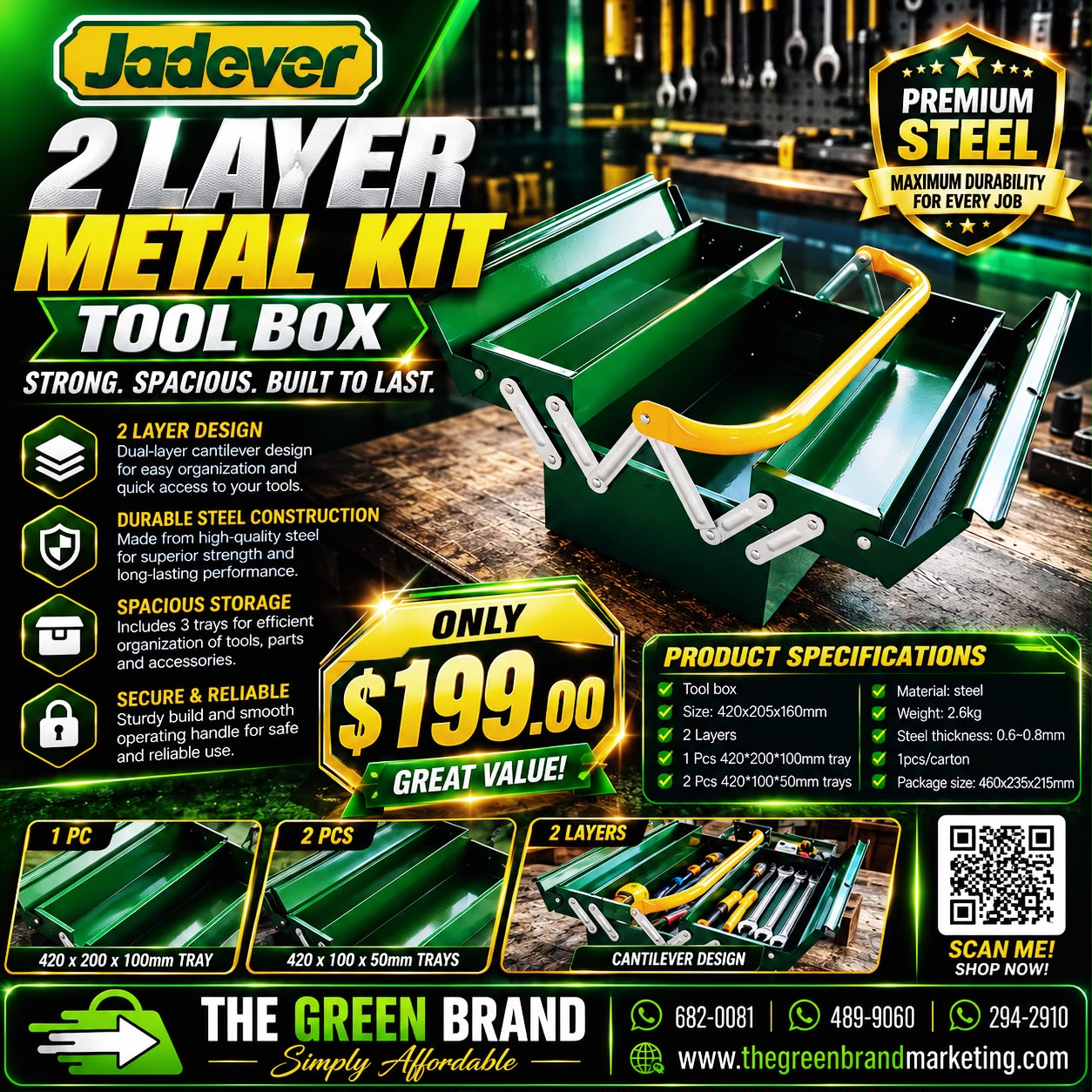 JADEVER 2 LAYER METAL KIT
