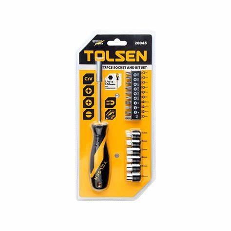 Tolsen 17pc socket and bit set