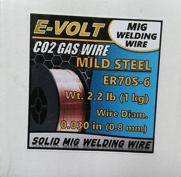 Evolt CO2 Gas mig wire 1kg .8mm