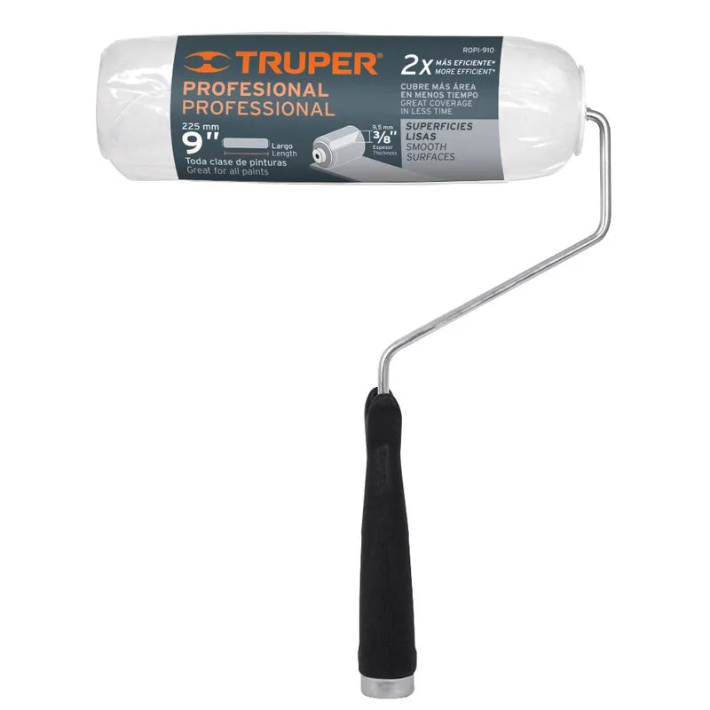 Truper 9 x 3/8' Smooth Surface Paint Roller