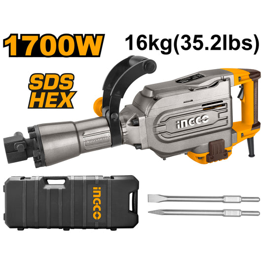 Ingco Demolition Breaker 1700W 2pcs Chisels