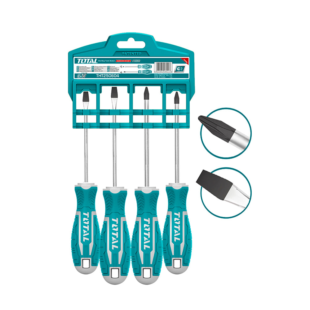 Total 4pc screwdriver set