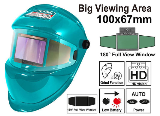 Total auto darkening welding  helmet