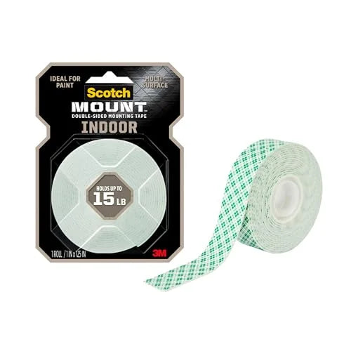 3M Scotch-Mount Indoor Double-Sided Mounting Tape 1 in x 125 in