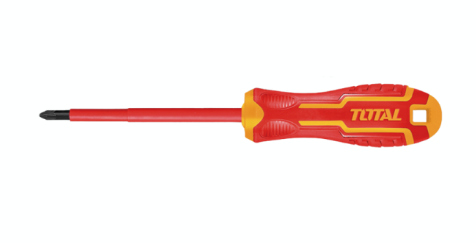 Total Flat Tip Insulated Screwdriver