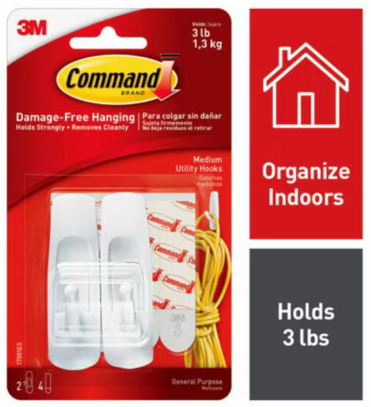 3M Command medium utility hooks