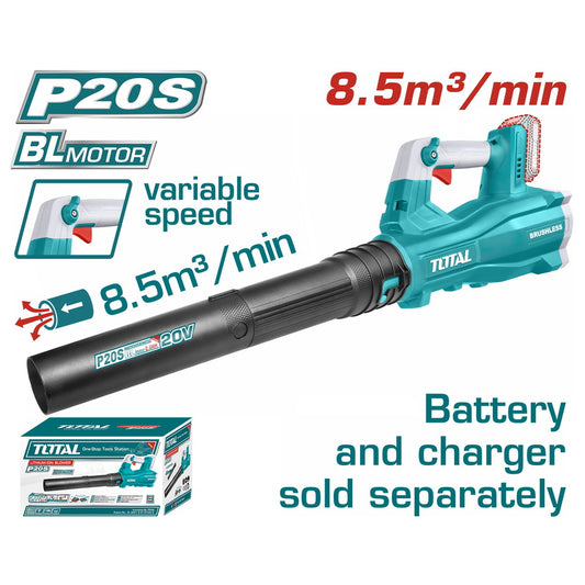 Total brushless 20v cordless blower