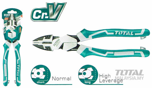 Total 8” High leverage Combination Pliers